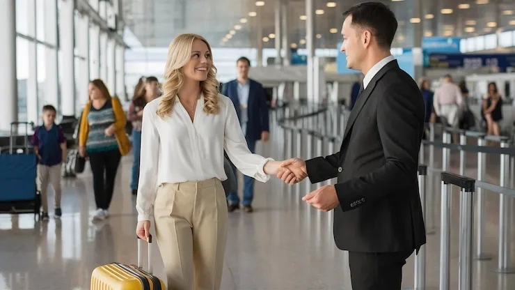 Professional airport pickup for international travelers at IGI Airport Delhi