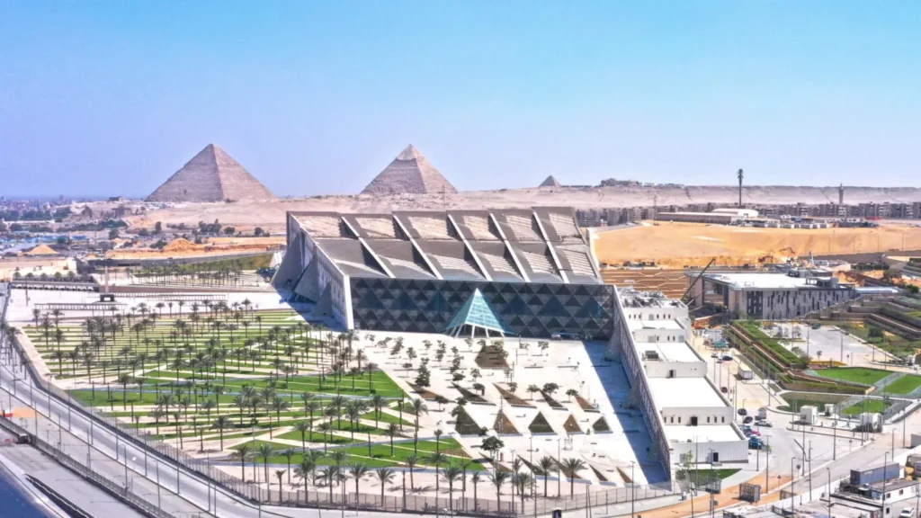 Grand Egyptian Museum Cairo symbolizing Egypt tourism revival and modern travel appeal