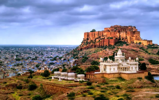Jodhpur Blue City Mehrangarh Fort iconic skyline Rajasthan
