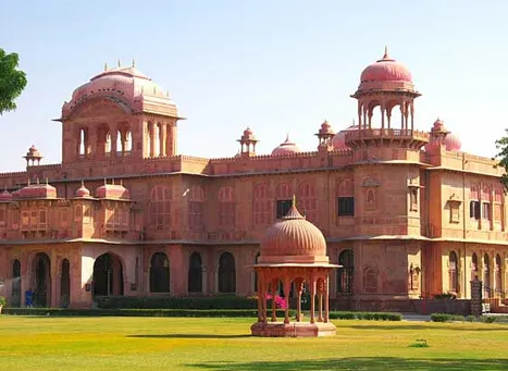 Lallgarh Palace Bikaner red sandstone heritage palace hotel