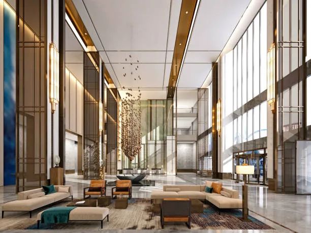 Luxury lifestyle hotel lobby reflecting modern hospitality trends in Egypt