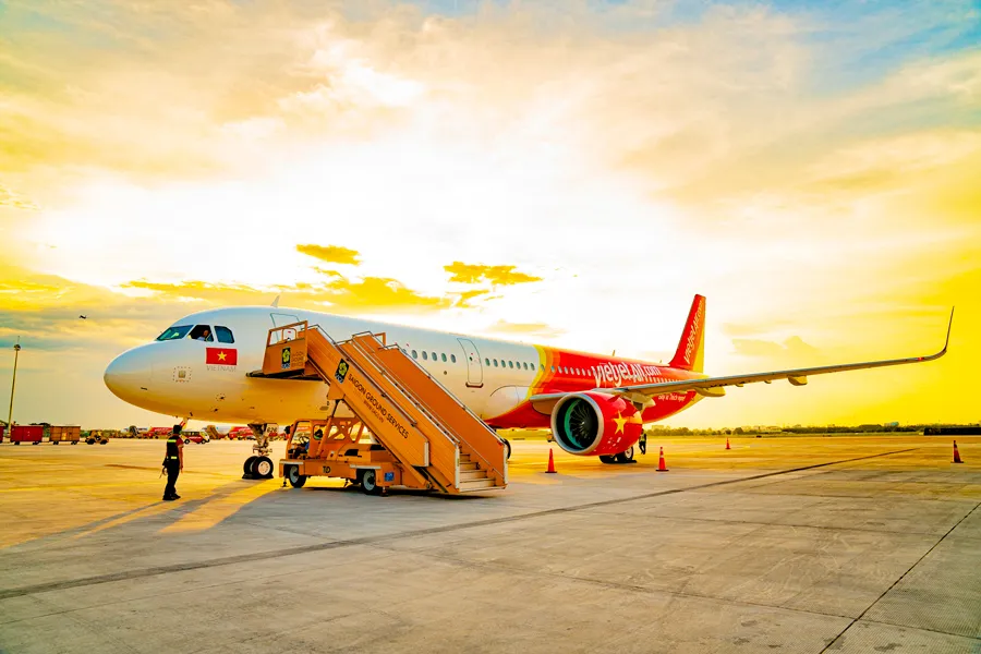 Vietjet Air aircraft offering 20kg free baggage on international flights