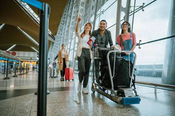 corporate and leisure travelers enjoying seamless airport experience