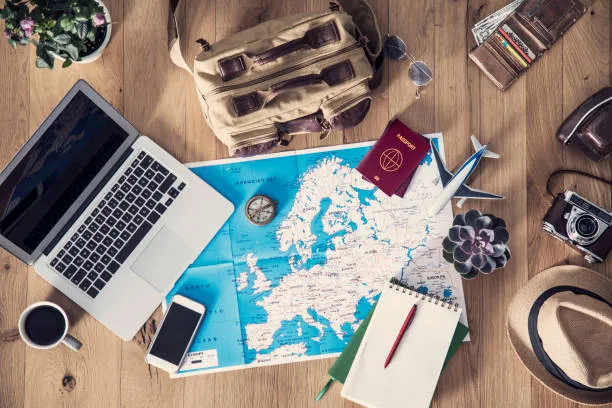 Travel consultant helping clients plan international and domestic tour packages in Laxmi Nagar Delhi