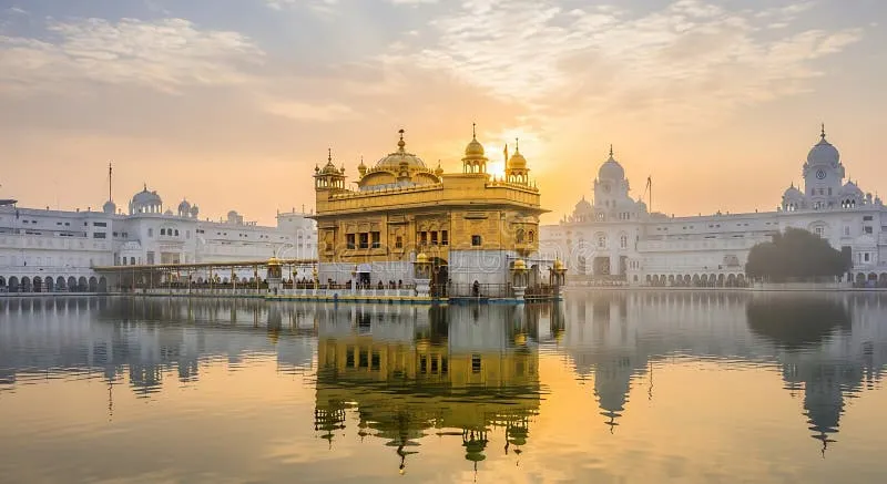 Golden Temple sunrise reflection in Amritsar featured in the Delhi to Amritsar travel guide