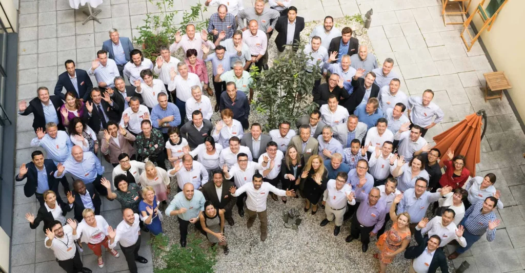 Corporate incentive travel group attending international MICE event organised from India